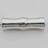 Bead Zinc Alloy Jewelry Findings Lead-free, Tube 22x7mm, Hole:4mm, Sold by Bag