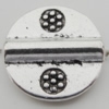 Bead Zinc Alloy Jewelry Findings Lead-free, 14x14mm, Hole:1mm, Sold by Bag