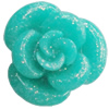 Resin Cabochons, No Hole Headwear & Costume Accessory, Flower 12mm, Sold by Bag