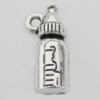 Pendant Zinc Alloy Jewelry Findings Lead-free, 7x17mm Hole:1.5mm, Sold by Bag