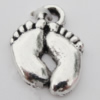 Pendant Zinc Alloy Jewelry Findings Lead-free, Feet 11x14mm Hole:2mm, Sold by Bag