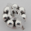 Spacer Zinc Alloy Jewelry Findings Lead-free, 6x6mm, Hole:1mm, Sold by Bag