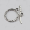 Clasp Zinc Alloy Jewelry Findings Lead-free, Loop:18x23mm Bar:26x5mm, Hole:2mm, Sold by KG