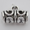 Connector Zinc Alloy Jewelry Findings Lead-free, 12x9mm, Hole:2mm,4mm, Sold by KG