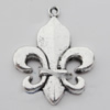 Pendant Zinc Alloy Jewelry Findings Lead-free, 17x22mm Hole:1mm, Sold by Bag