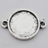 Connector Zinc Alloy Jewelry Findings Lead-free, 19x14mm, Hole:2mm, Sold by Bag