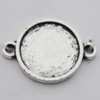 Connector Zinc Alloy Jewelry Findings Lead-free, 19x14mm, Hole:2mm, Sold by Bag