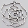 Pendant Zinc Alloy Jewelry Findings Lead-free, 42x42mm Hole:2mm, Sold by Bag