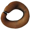 Imitation Wood Acrylic Beads, Twist Donut 15x17mm, Sold by Bag