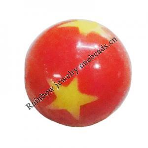 Handmade Solid Acrylic Beads, Round 12mm, Sold by Bag