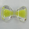 Acrylic Enamal Beads, Bowknot 50x30mm Hole:3mm, Sold by Bag