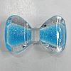 Acrylic Enamal Beads, Bowknot 50x30mm Hole:3mm, Sold by Bag