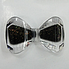 Acrylic Enamal Beads, Bowknot 50x30mm Hole:3mm, Sold by Bag