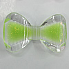 Acrylic Enamal Beads, Bowknot 50x30mm Hole:3mm, Sold by Bag