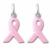 Zinc alloy Breast Cancer Awareness - Pink Ribbon Charm, 14.5x10mm, Sold by Bag