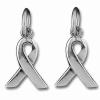 Zinc alloy Survivor Awareness Ribbon Charm, 14.5x10mm, Sold by Bag