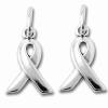 Zinc alloy Awareness Ribbon Charm, 14.5x10mm, Sold by Bag