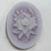 Cameos Resin Beads, No-Hole Jewelry findings, 18x13mm, Sold by Bag 