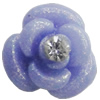 Resin Cabochons, No Hole Headwear & Costume Accessory, Flower 14mm, Sold by Bag