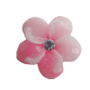 Resin Cabochons, No Hole Headwear & Costume Accessory, Flower with Acrylic Zircon 15mm, Sold by Bag