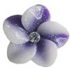 Resin Cabochons, No Hole Headwear & Costume Accessory, Flower with Acrylic Zircon 20mm, Sold by Bag