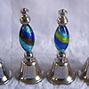 Dinner bell Lampwork, About 80mm, Sold by PC