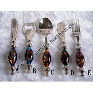 Lampwork Glass Tableware, About 145mm-165mm, Sold by PC