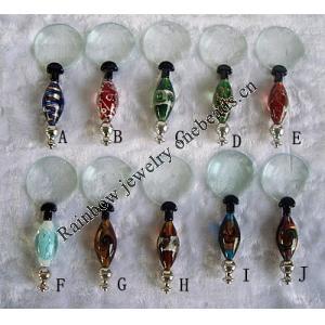 Lampwork Glass Magnifier, About 140x50mm, Sold by PC