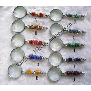 Lampwork Glass Magnifier, About About 165x50mm, Sold by PC