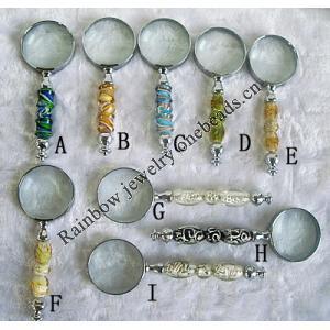 Lampwork Glass Magnifier, About About 165x50mm, Sold by PC