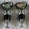 Lampwork Glass Bottle Stopper, Heart About 100mm, Sold by PC