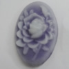 Cameos Resin Beads, No-Hole Jewelry findings, 23x16mm, Sold by Bag 