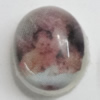Resin Beads, No-Hole Jewelry findings, The other side is flat 10x9mm, Sold by Bag