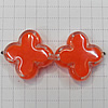 Resin Beads, Cross 20mm Hole:1mm, Sold by Bag