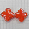 Resin Beads, Cross 20mm Hole:1mm, Sold by Bag