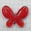 Resin Beads, Butterfly 27x21mm Hole:1.5mm, Sold by Bag