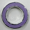 Plating Resin Beads, Donut 39mm Hole:2mm, Sold by Bag