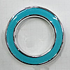 Plating Resin Beads, Donut 49mm Hole:2mm, Sold by Bag