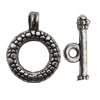 Clasp Zinc Alloy Jewelry Findings Lead-free, Loop:16x22mm, Bar:25x4mm Hole:2mm, Sold by Bag