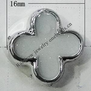Resin Beads, Cross 16mm Hole:2mm, Sold by Bag
