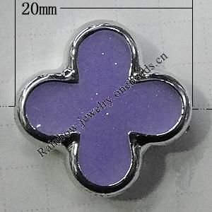 Resin Beads, Cross 20mm Hole:2mm, Sold by Bag