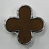 Resin Beads, Cross 20mm Hole:2mm, Sold by Bag