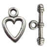 Clasp Zinc Alloy Jewelry Findings Lead-free, Loop:14x20mm, Bar:25x5mm Hole:2.5mm, Sold by Bag
