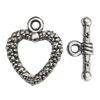 Clasp Zinc Alloy Jewelry Findings Lead-free, Loop:17x20mm, Bar:20x4mm Hole:2mm, Sold by Bag