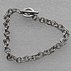 CCB Bracelet with iron chain, 6mm, Length:7.9 Inch, Sold by Strand 