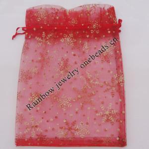 Organza Gift Jewelry Bag, 70x90mm Sold by Bag