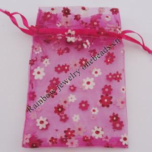 Organza Gift Jewelry Bag, 70x90mm Sold by Bag