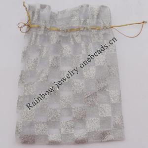 Organza Gift Jewelry Bag, 70x90mm Sold by Bag