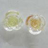 Resin Cabochons, No Hole Headwear & Costume Accessory, Flower 10mm, Sold by Bag