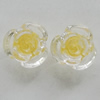 Resin Cabochons, No Hole Headwear & Costume Accessory, Flower 10mm, Sold by Bag